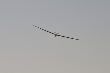 sailplane on blue sky