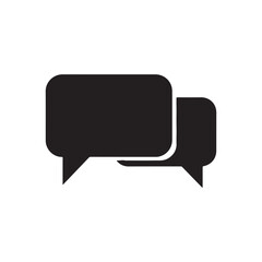 Speech bubbles Icon flat design
