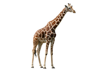 Reticulated giraffe full body shot