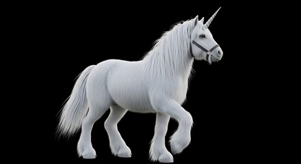 Majestic White Unicorn - A Symbol of Purity and Grace.