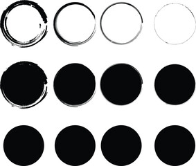 Series of circles in varying shades and opacity