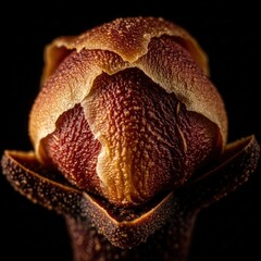 Aromatic Clove Bud Close-Up: Fragrant Spice, Culinary Ingredient Detailed Macro Photography