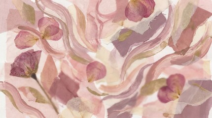 abstract background with flowers