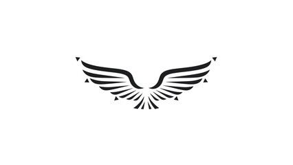 Obraz premium Stylized Wings Logo