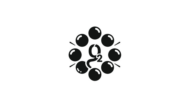Abstract molecular structure illustration