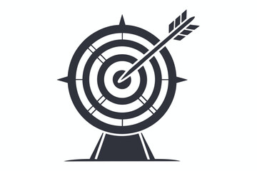 Target with arrow hitting the bullseye, representing clear business goals and success