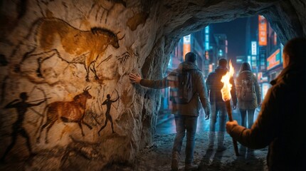 World Anthropology Day Concept Art Showing Human Culture and Evolution