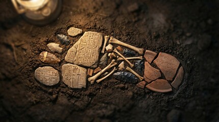 World Anthropology Day Concept Art Showing Human Culture and Evolution