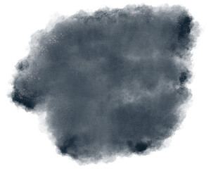 Dark gray abstract watercolor paint