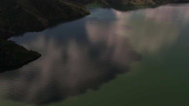 lake and mountains in calima darien colombia