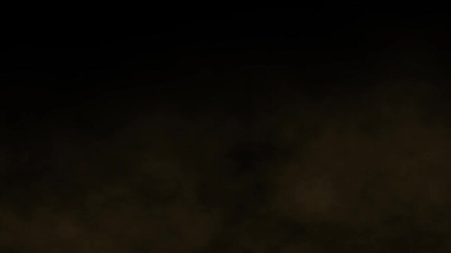 Low-Lying Dust Cloud and Rolling Fog Overlay, Continuous Ground Smoke Effect on Transparent Background, Screen Blend Mode, 4K VFX
