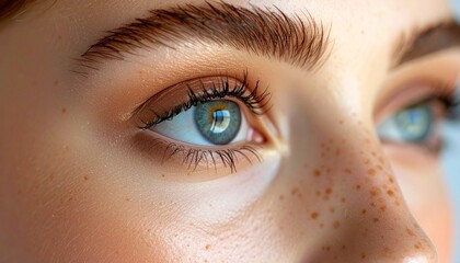 Naklejka premium close up of female eye