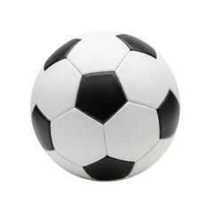 Fototapeta premium Classic black and white soccer ball isolated on transparent background