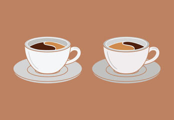 Obraz premium Hot Beverage Cup Illustration