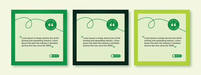 Modern green certificate template set with clean layout for award and business design