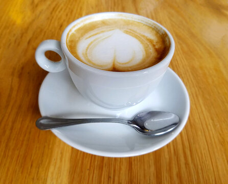 Cappuccino Coffee Cup and Spoon