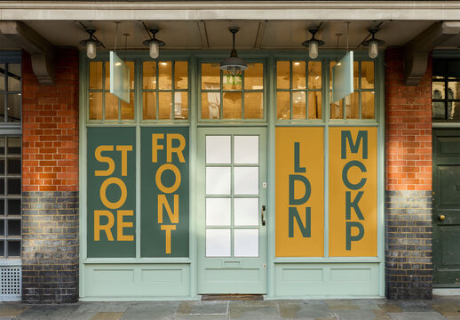 Empty London Storefront Display