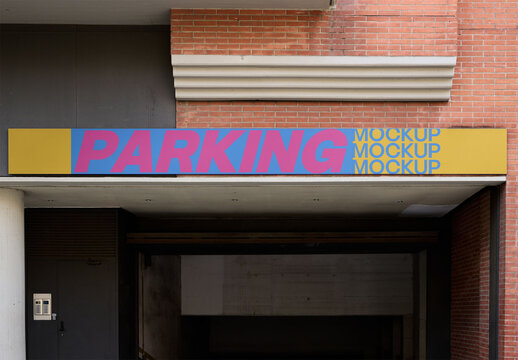 Parking Design Mockup in Barcelona