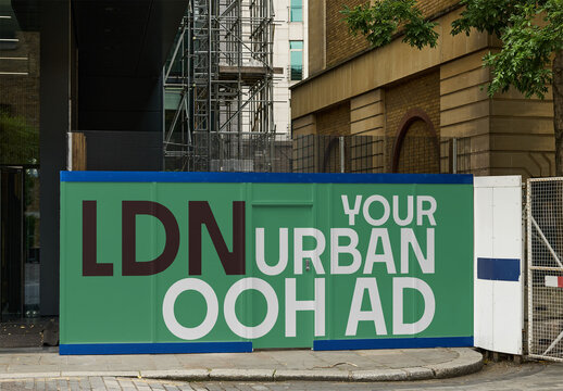 Mockup of a Construction Site in Dublin