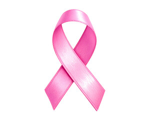 Pink ribbon symbol against a dark backdrop