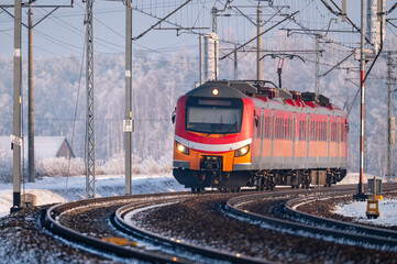 The railway in action. Passenger train.  © Tomasz Warszewski