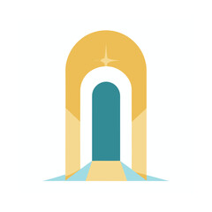 Fototapeta premium New Beginnings Open Vector Icon, Fresh Start Symbol Minimal Design, New Chapter Line Icon Concept, Growth and Renewal Vector Sign, New Opportunity Open Icon