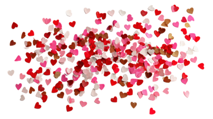 Valentine's day backdrop with scattered hearts offers romantic atmosphere to projects designs and decorations perfect for expressing love and affection