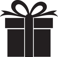 gift box icon silhouette