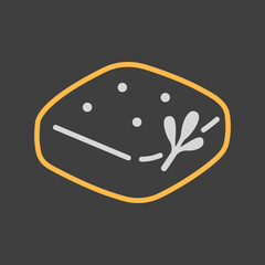 Fresh Baked Italian Focaccia Bread Icon