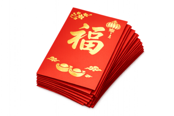 Chinese red envelopes stacked. Lunar New Year traditions. Asian festive projects. Holiday visuals.