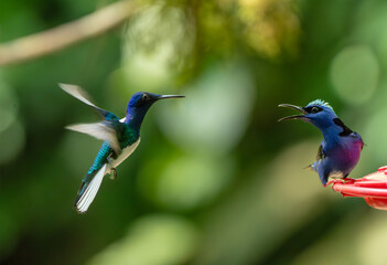Obraz premium Colorful endemic birds of America