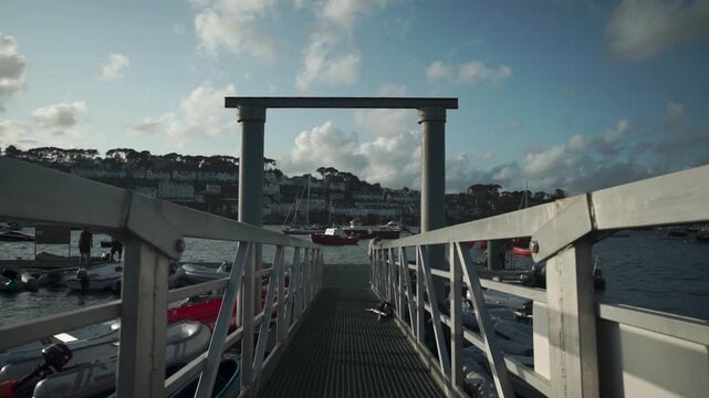 View of Polruan marina