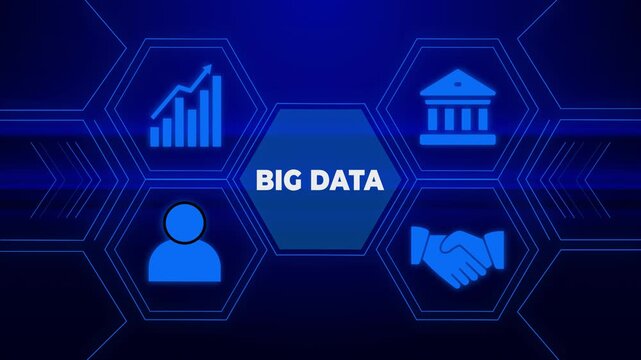 Business, Technology, Internet and network concept. Big Data Internet Information. video
