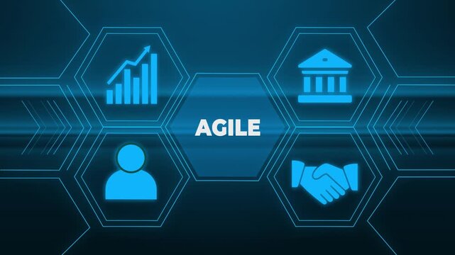 Business, Technology, Internet and network concept. Agile Software Development.