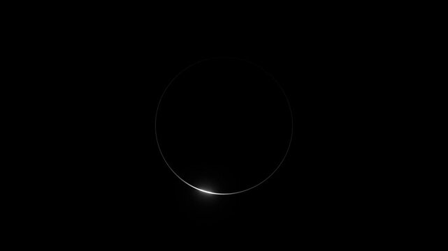 Modern Loading Screen animation on black background