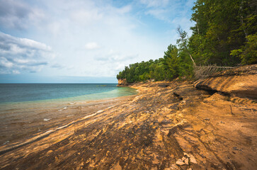 Chapel beats on Lake Michigan on the upper peninsula 