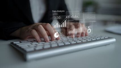 Business data analysis dashboard showing charts, statistics, and performance metrics for decision-making, revenue tracking, and strategic planning in organizations Latch