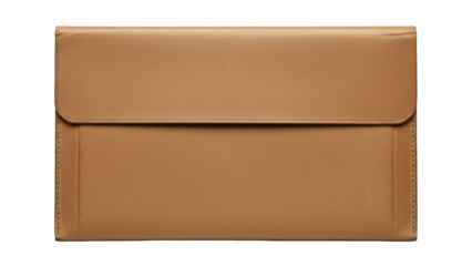 Vintage leather document folder portfolio on transparent background png (चमड़े का फोल्डर)