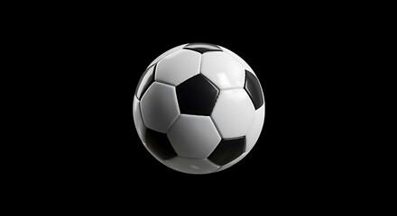 Naklejka premium Soccer Ball on Transparent Background