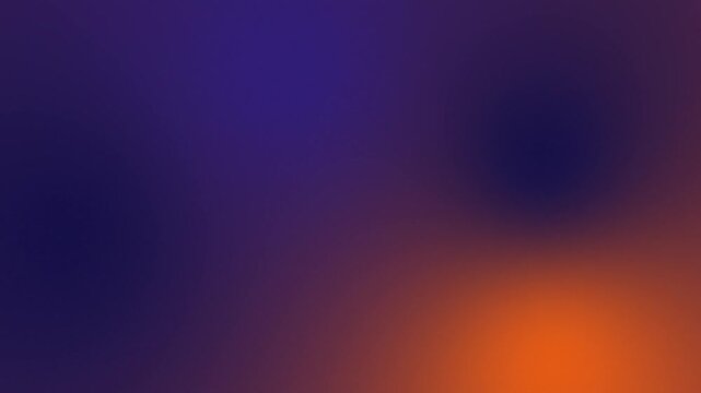 Abstract Vibrant Purple and Orange Mesh Gradient Background. Modern Smooth Blue and Neon Orange Blur Motion Background. Futuristic Dark Purple to Bright Orange Gradient for Video Backdrop.