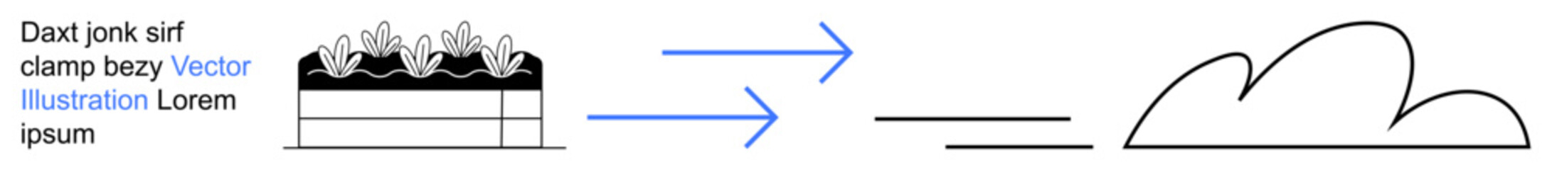 Data transformation, cloud computing, data flow, technology processes, automation, workflow concepts. Diagram data-to-cloud transformation. Data flow and cloud computing concepts