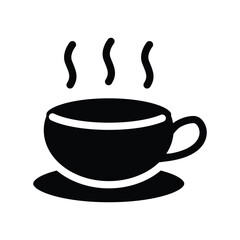 coffee cup solid icon vector design good for web or mobile app