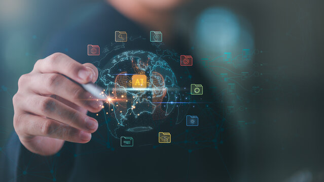 AI-powered education is reshaping global learning with intelligent data systems, creating personalized experiences and innovative solutions for the digital classroom of future ,artificial intelligence - Powered by Adobe