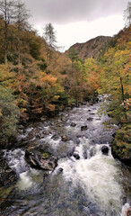 Glaslyn River, Beddgelert, Wales, Uk.