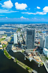 ランドマークタワーから見下ろした横浜街