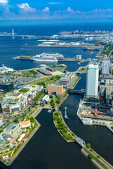 ランドマークタワーから見下ろした横浜街