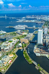 ランドマークタワーから見下ろした横浜街