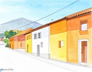 郷愁 日だまり 平穏 街角 水彩 旅情 ぬくもり 追憶 静謐 散策 異国 叙情 澄み渡る 陰影 生活 穏やか 景観 記憶 憧れ 窓辺