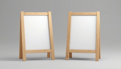 Blank white metallic outdoor advertising stand mock up set on isolated white background, Clear street signage board mock up, 3d illustration