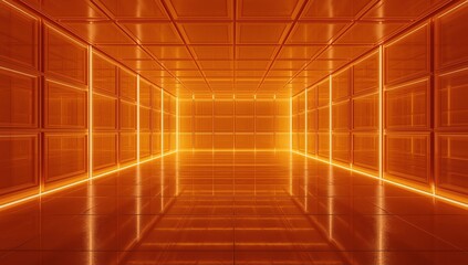 Abstract modern architecture background. 3D rendering